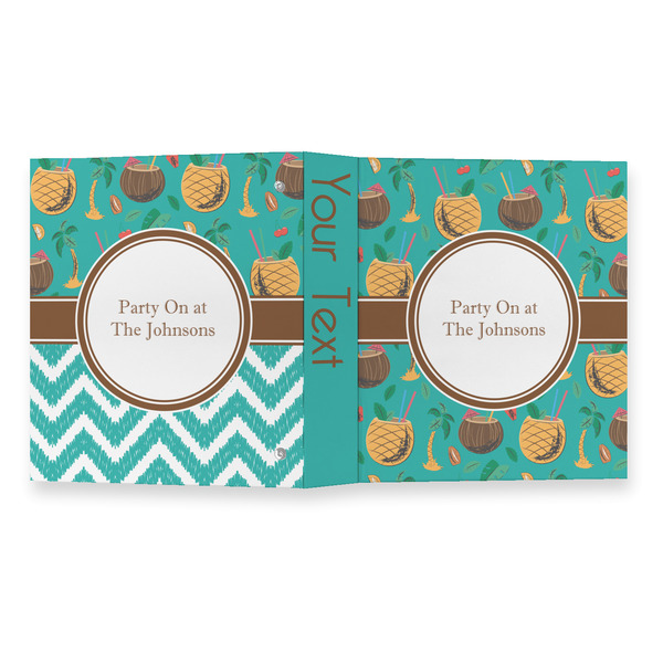 Coconut Drinks 3 Ring Binders - Full Wrap - 1" - OPEN OUTSIDE