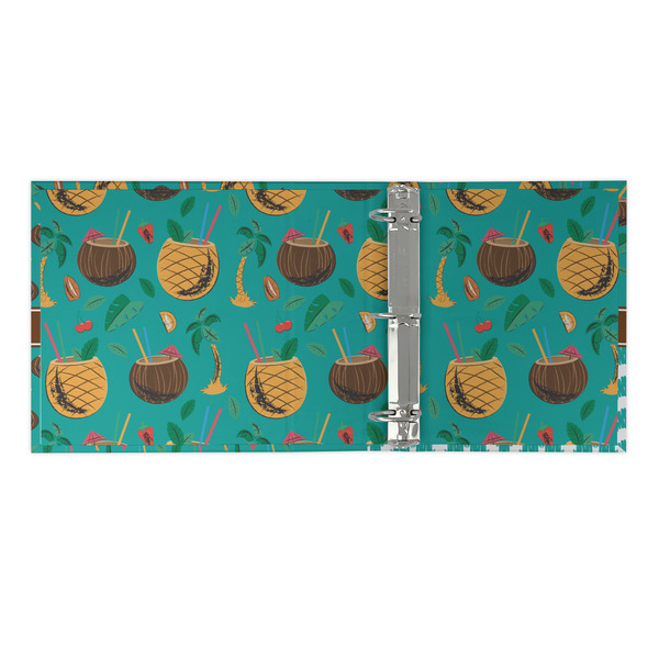 Coconut Drinks 3 Ring Binders - Full Wrap - 2" - OPEN INSIDE