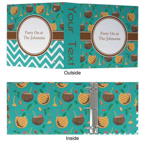 Coconut Drinks 3 Ring Binders - Full Wrap - 3" - APPROVAL