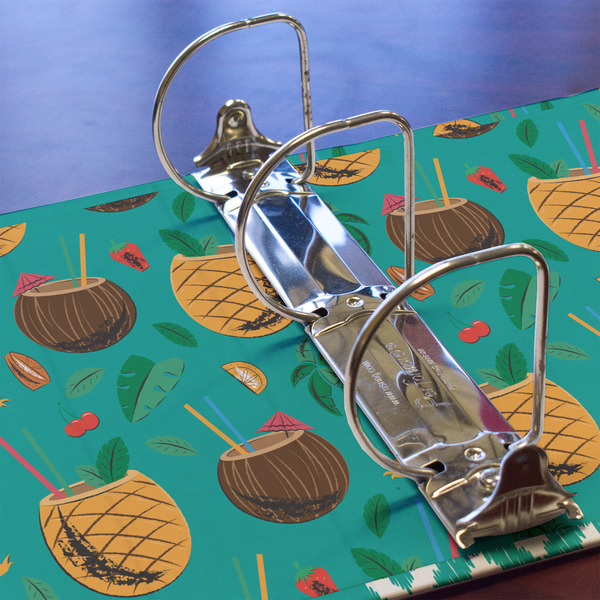Coconut Drinks 3 Ring Binders - Full Wrap - 3" - DETAIL