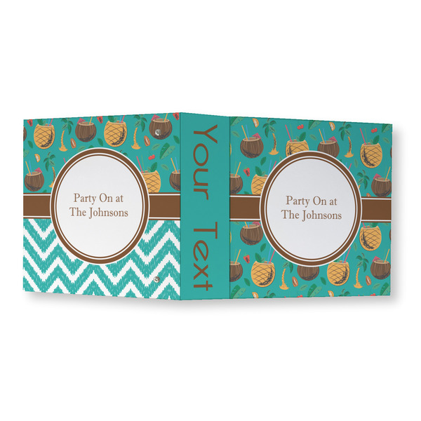 Coconut Drinks 3 Ring Binders - Full Wrap - 3" - OPEN OUTSIDE