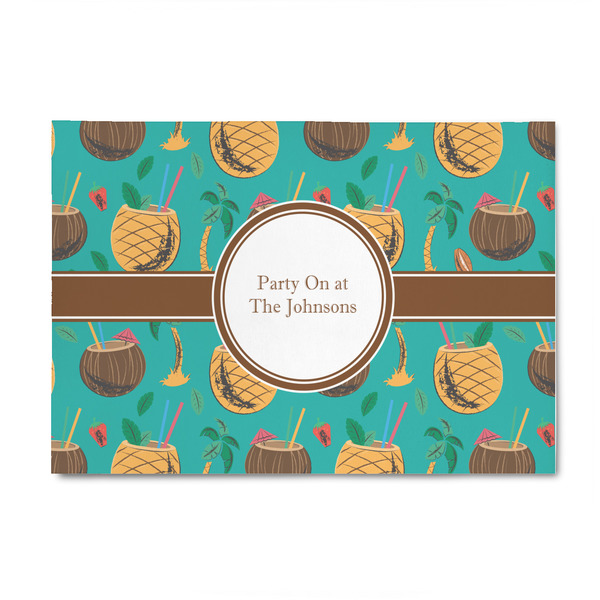 Custom Coconut Drinks 4' x 6' Indoor Area Rug (Personalized)