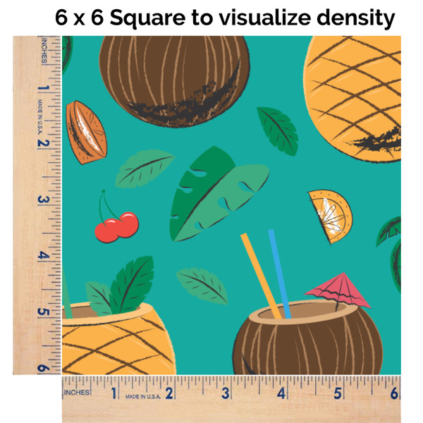 Coconut Drinks 6x6 Swatch of Fabric
