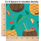 Coconut Drinks 6x6 Swatch of Fabric