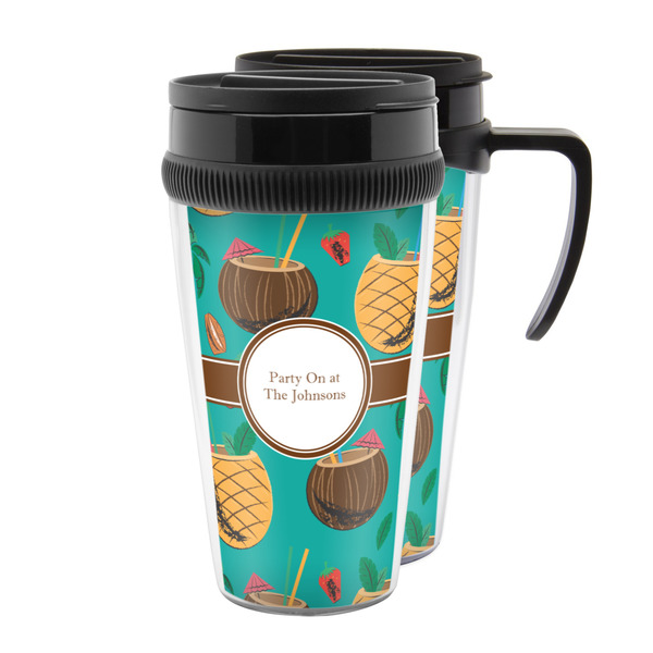 Custom Coconut Drinks Acrylic Travel Mug (Personalized)
