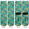 Coconut Drinks Adult Crew Socks - Double Pair - Front and Back - Apvl