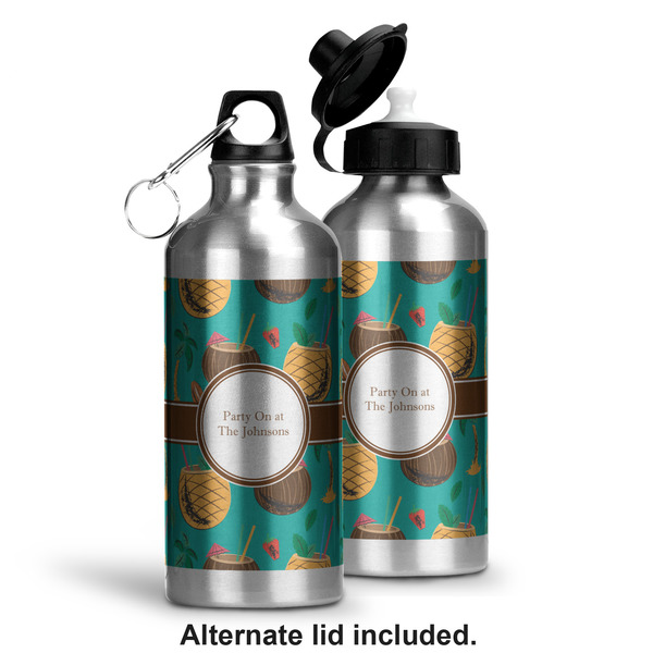 Coconut Drinks Aluminum Water Bottle - Alternate lid options