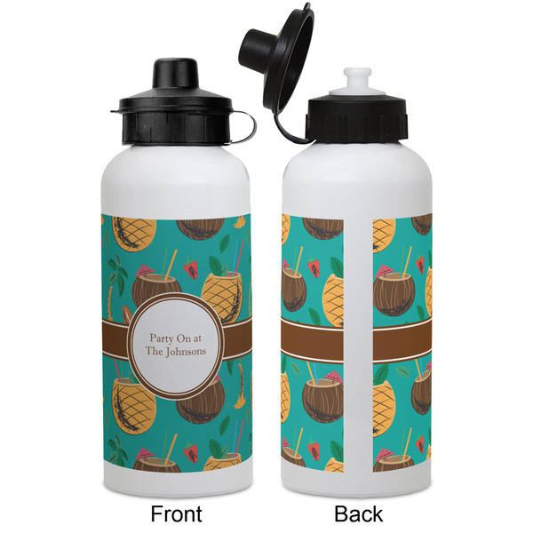 Coconut Drinks Aluminum Water Bottle - White APPROVAL