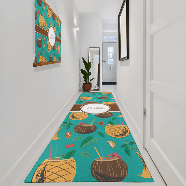 Coconut Drinks Area Rug Sizes - In Context (vertical)