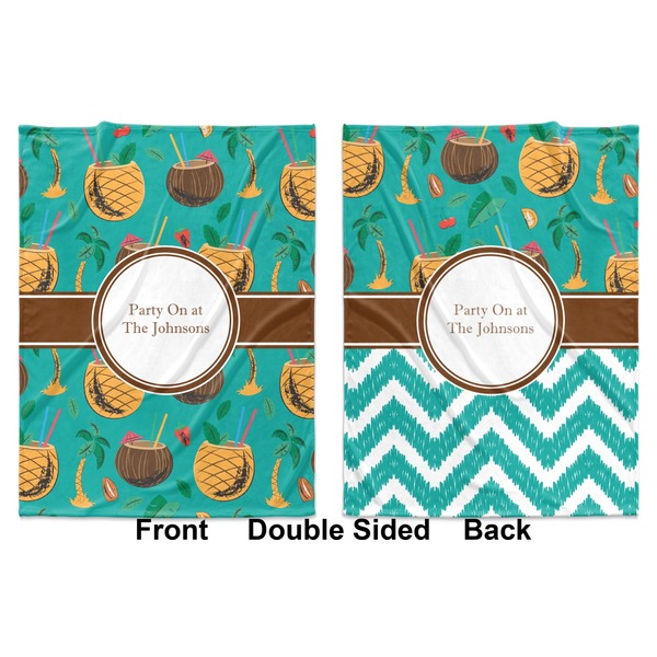 Coconut Drinks Baby Blanket (Double Sided - Printed Front and Back)