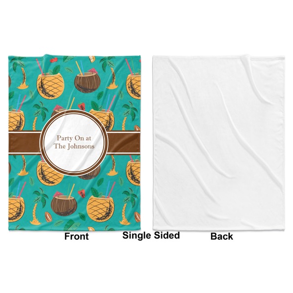 Coconut Drinks Baby Blanket (Single Side - Printed Front, White Back)