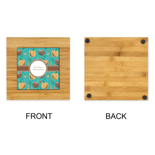 Coconut Drinks Bamboo Trivet with 6" Tile - APPROVAL
