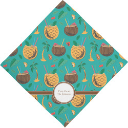 Coconut Drinks Dog Bandana Scarf w/ Name or Text