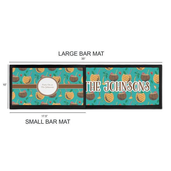 Coconut Drinks Bar Mats - Sizing Chart