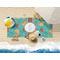 Coconut Drinks Beach Towel Lifestyle