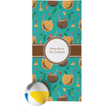Coconut Drinks Beach Towel (Personalized)