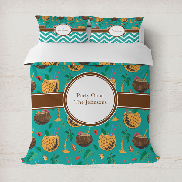 Custom Coconut Drinks Duvet Cover (Personalized)