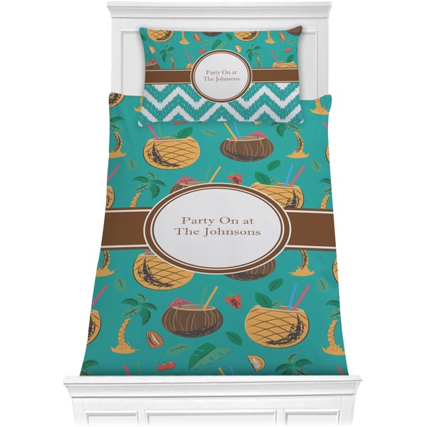Custom Coconut Drinks Comforter Set - Twin (Personalized)