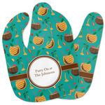 Coconut Drinks Baby Bib w/ Name or Text