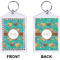 Coconut Drinks Bling Keychain (Front + Back)
