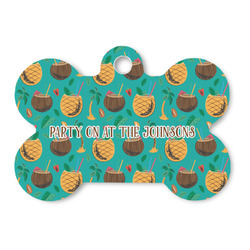 Coconut Drinks Bone Shaped Dog ID Tag (Personalized)
