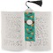 Coconut Drinks Bookmark with tassel - In book