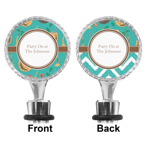 Coconut Drinks Bottle Stopper - Front and Back