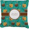 Coconut Drinks Faux-Linen Throw Pillow 26" (Personalized)