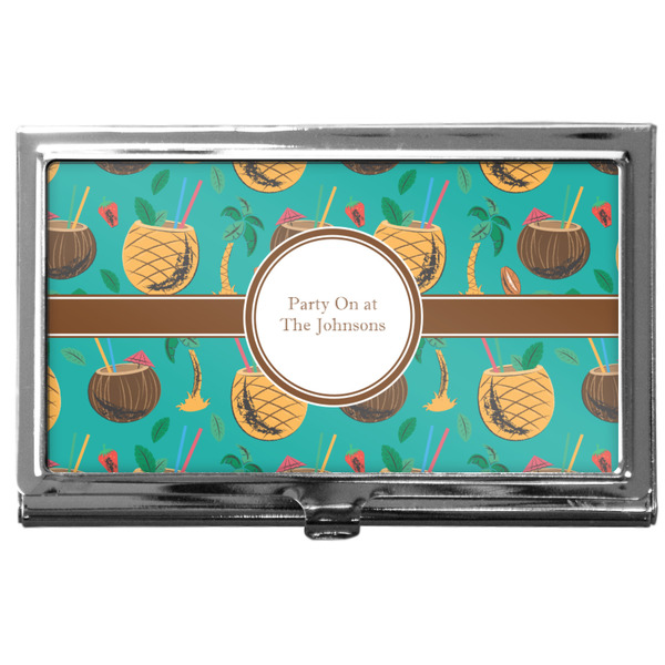 Custom Coconut Drinks Business Card Case