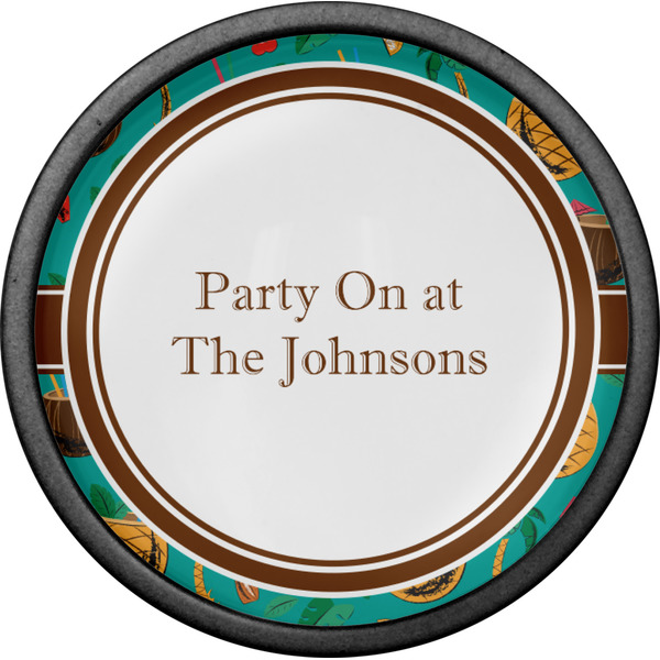 Coconut Drinks Cabinet Knob - Black - Front