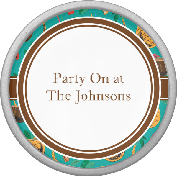 Coconut Drinks Cabinet Knob - Nickel - Front