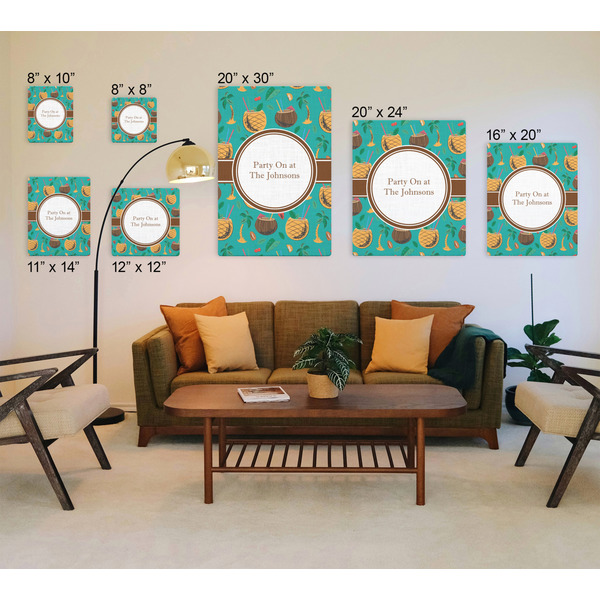 Coconut Drinks Canvas Prints - Multiple Sizes