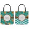 Coconut Drinks Canvas Tote - Front and Back