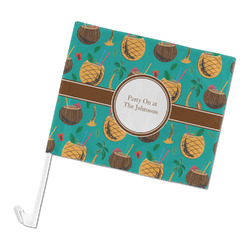 Coconut Drinks Car Flag - Large (Personalized)