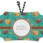 Coconut Drinks Rear View Mirror Ornament (Personalized)