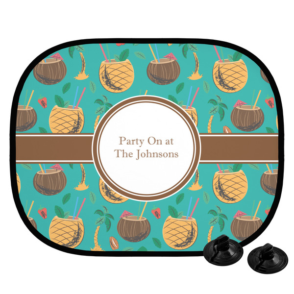Custom Coconut Drinks Car Side Window Sun Shade (Personalized)