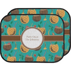 Coconut Drinks Car Floor Mats (Back Seat) (Personalized)