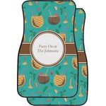 Coconut Drinks Car Floor Mats (Front Seat) (Personalized)