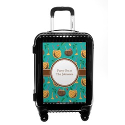 Coconut Drinks Carry On Hard Shell Suitcase (Personalized)