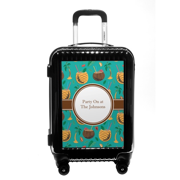 Custom Coconut Drinks Carry On Hard Shell Suitcase (Personalized)