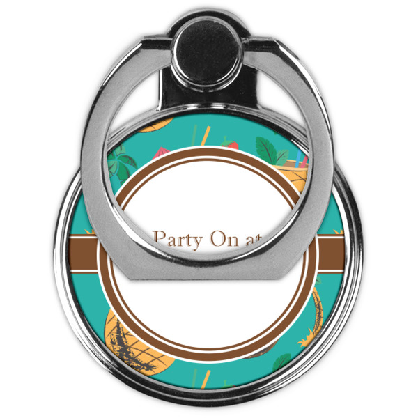 Coconut Drinks Cell Phone Ring Stand & Holder - Front (Collapsed)