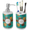 Coconut Drinks Ceramic Bathroom Accessories Set (Personalized)