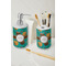 Coconut Drinks Ceramic Bathroom Accessories - LIFESTYLE (toothbrush holder & soap dispenser)