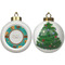 Coconut Drinks Ceramic Christmas Ornament - X-Mas Tree (APPROVAL)