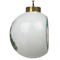 Coconut Drinks Ceramic Christmas Ornament - Xmas Tree (Side View)