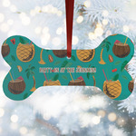 Coconut Drinks Ceramic Dog Ornament w/ Name or Text