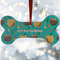 Coconut Drinks Ceramic Dog Ornament w/ Name or Text