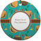 Coconut Drinks Ceramic Flat Ornament - Circle (Front)