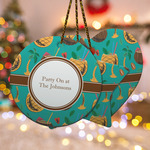 Coconut Drinks Ceramic Ornament w/ Name or Text