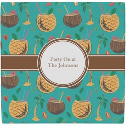 Coconut Drinks Ceramic Tile Hot Pad (Personalized)